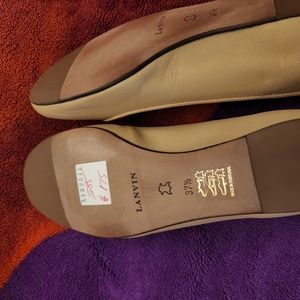 Lanvin flats with toe out.